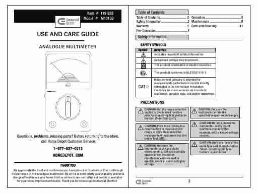 Commercial Electric M1015b Manual Download-page_pdf